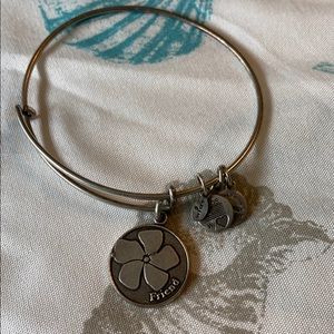 Alex and Anki Silver Friend Bangle